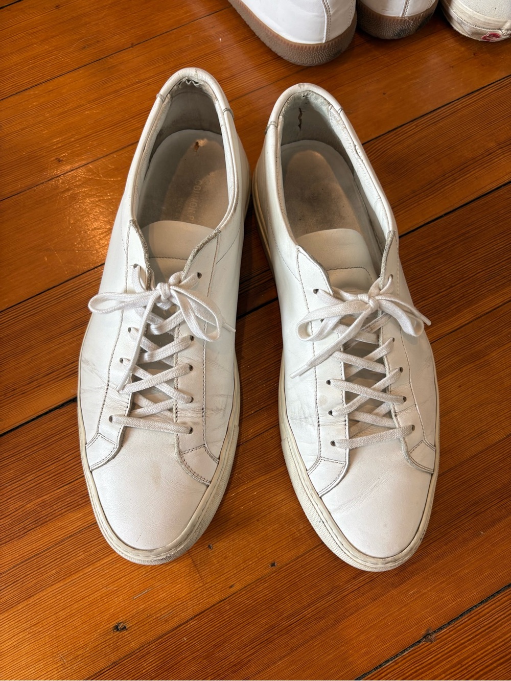 Common Projects White Leather Low-Top Sneakers original Achilles